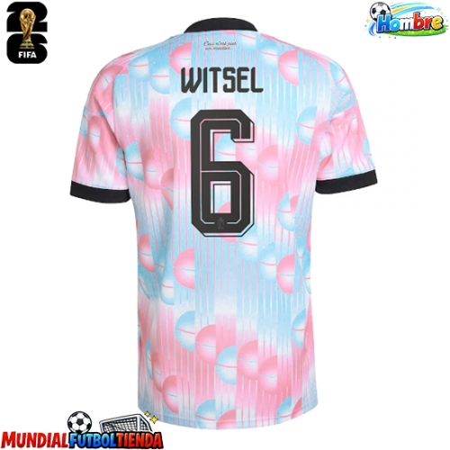 Camiseta Bélgica Axel Witsel #6 Segunda Equipación Replica Mundial 2026 mangas cortas